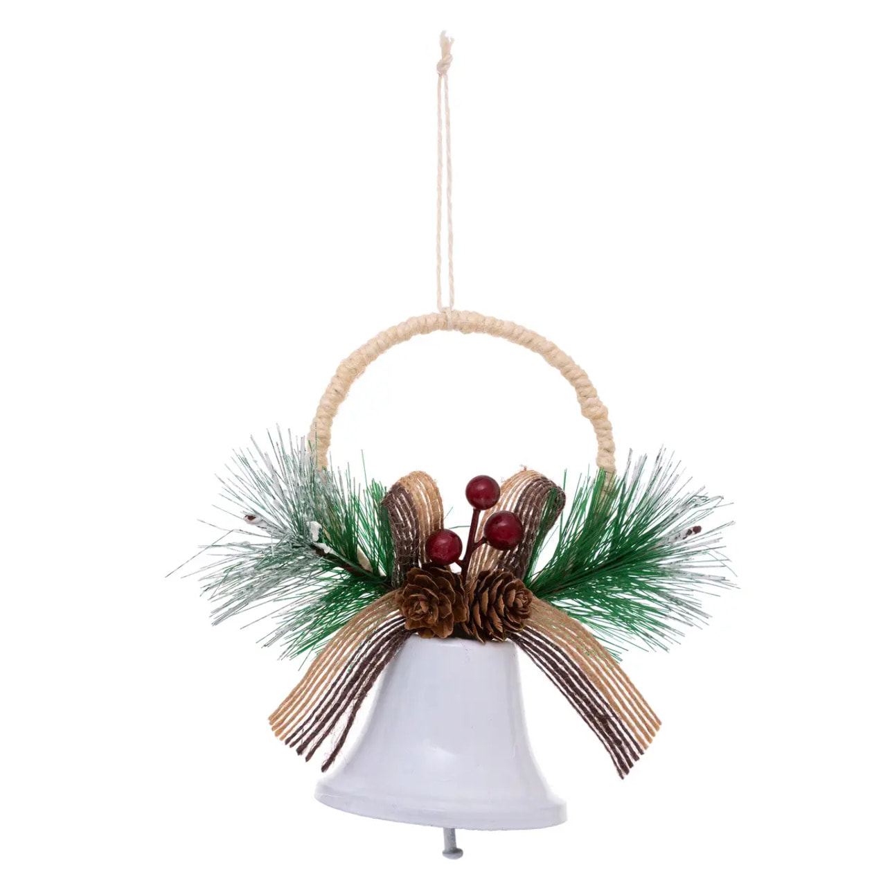 Sujet forme et grelot assorti rouge blanc