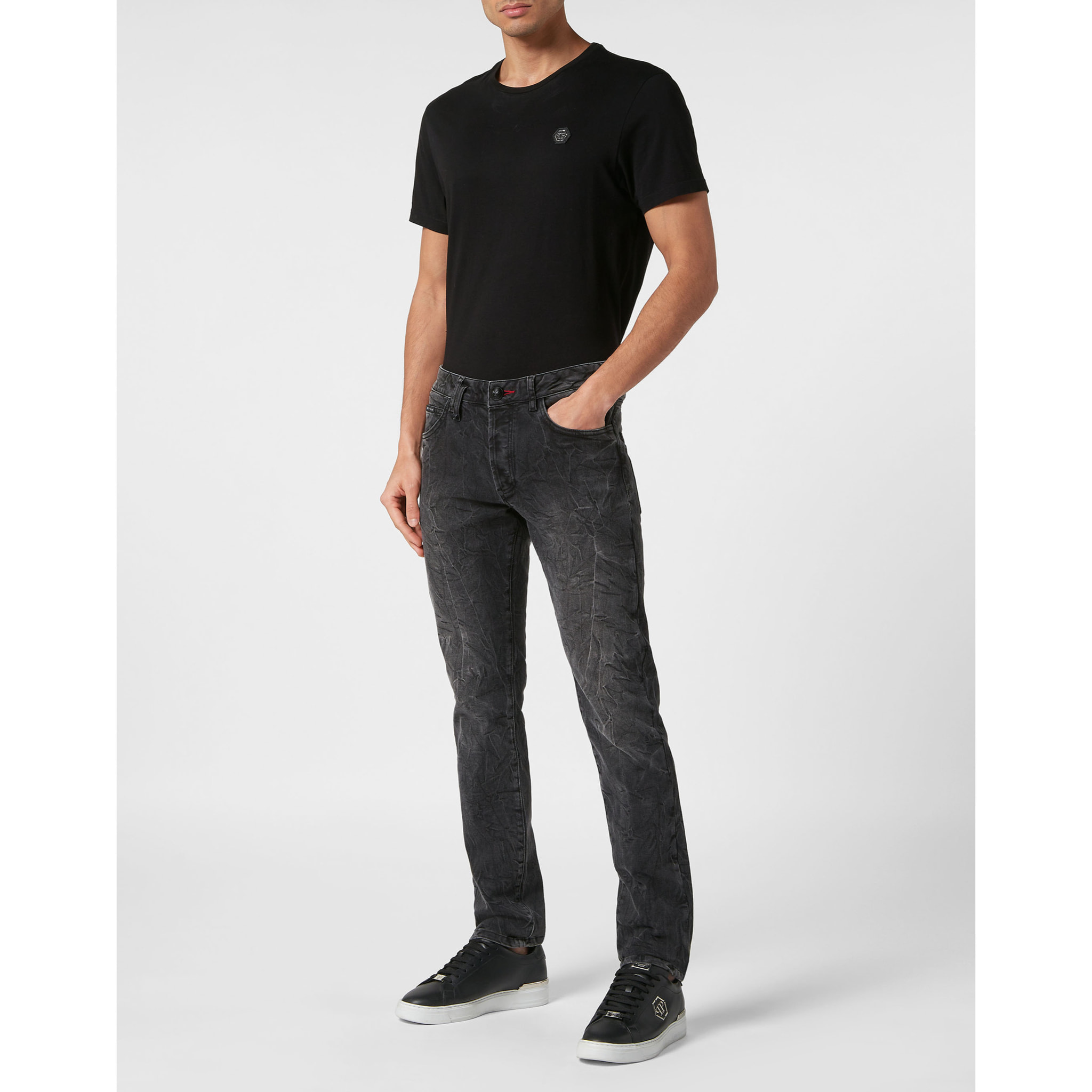 PHILIPP PLEIN Jeans dal taglio dritto SKULL