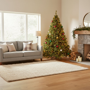 Alabaster - Albero di Natale Tradizionale con Pigne in PVC e PP Ø114x180H cm, 668 Punte