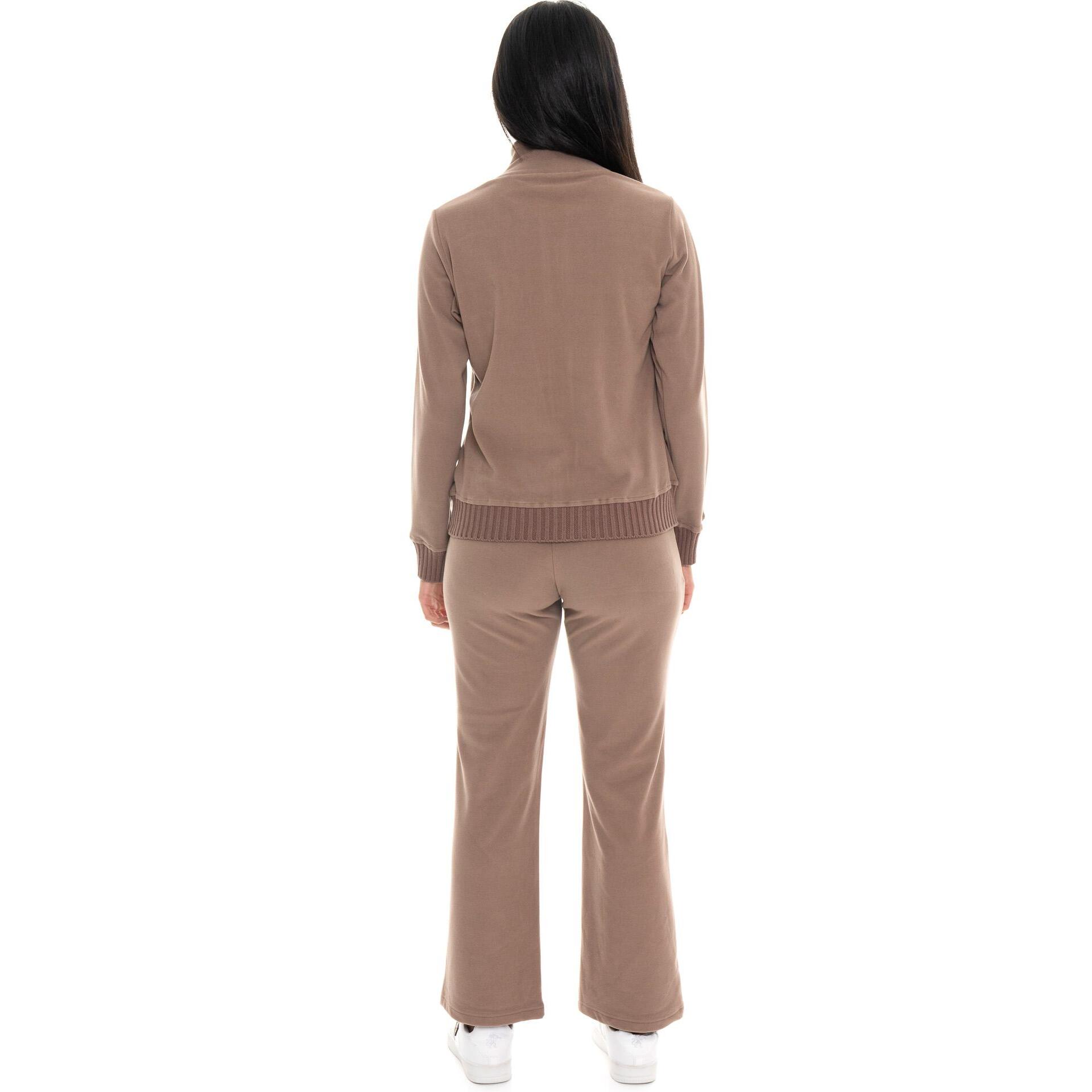 Tuta invernale donna collo alto inserti maglia linea Warm Touch
