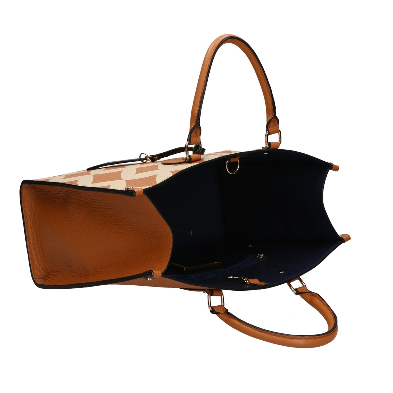 Borsa a mano da donna - Modello False - Vera pelle - 35.0 x 29.0 x 15.0 cm