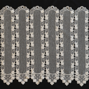 Brise Bise macramé motif fleurs - Ecru