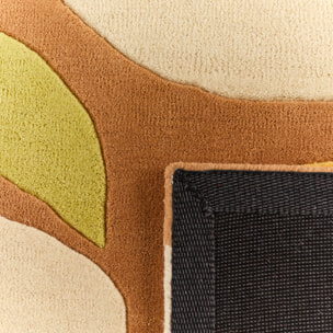 PANTONE - Tapis en laine fait main RAYON TENDRE à motif abstrait