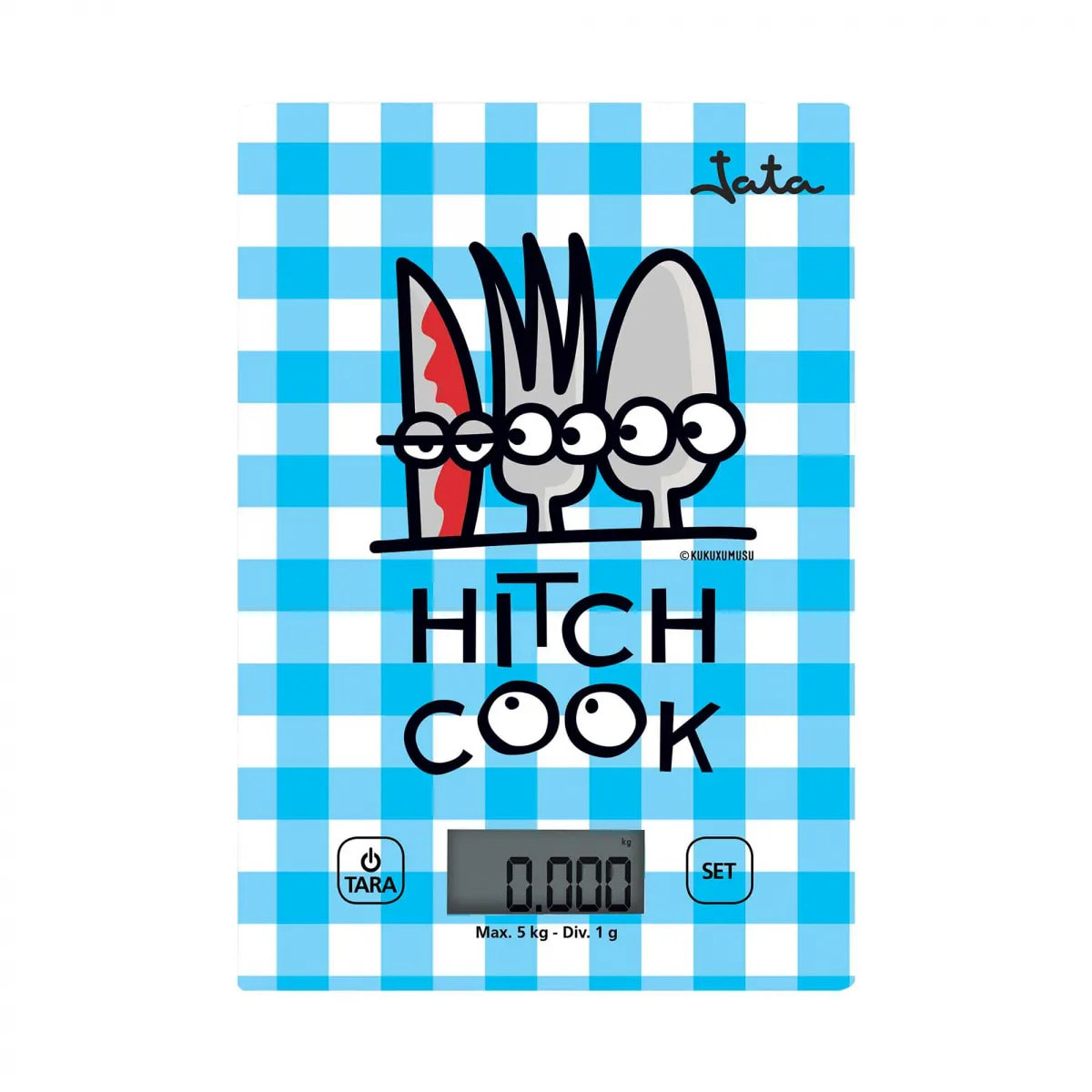 Báscula de cocina JATA 732K hasta 5 kg. Alta precisión. Función de tara. Visor LCD