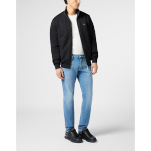 PHILIPP PLEIN Tracksuit Jacket Jacquard Monogram Paisley