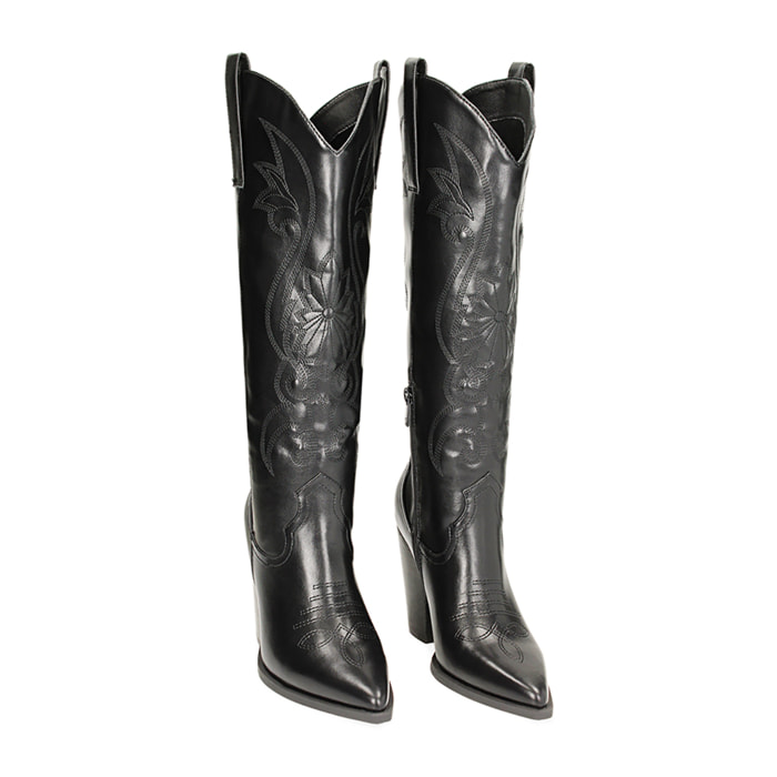 Botas tejanas negro-gris