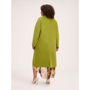 Fiorella Rubino - Cappotto lungo con tasche - Verde chiaro