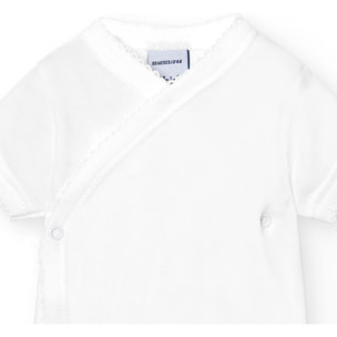 Body cruzado bebé manga corta algodón