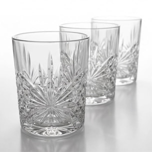 Set 6 bicchieri per acqua in vetro, 31 cl, design moderno ed elegante, bicchieri resistenti per acqua bibite e cocktail, vetro certificato per alimenti senza BPA e piombo, lavabili in lavastoviglie, uso quotidiano e occasioni speciali