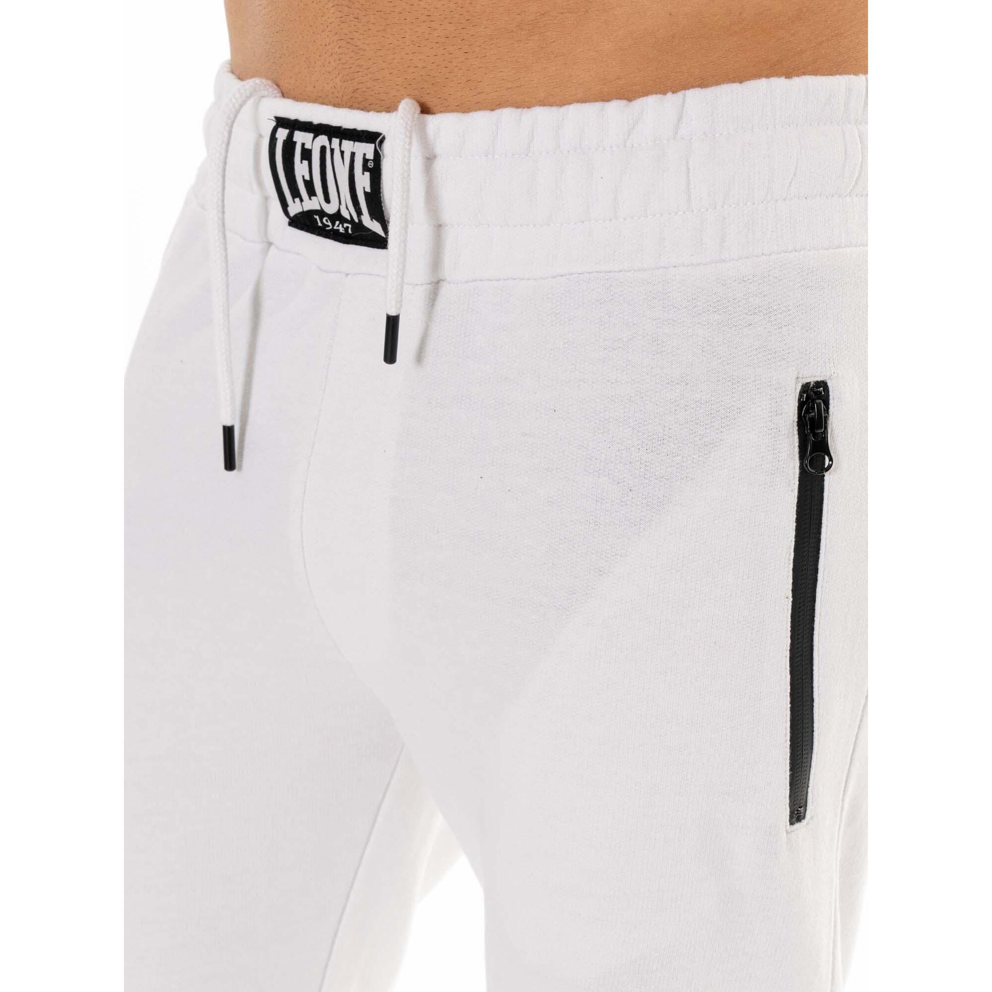 Pantalón deportivo de hombre Leone B&W con bolsillos con cremallera