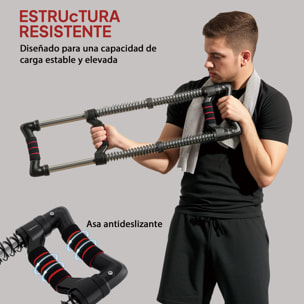 Extensor de Pecho Músculo Extensor Ajustable Extensor para Musculación con Resistencia Ajustable 10-80 kg para Entrenamiento en Hogar Oficina Viaje Negro