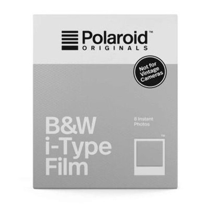 Papier photo instantané POLAROID Noir et Blanc Film iType (x8)