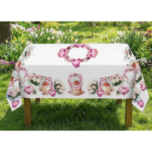 Tovaglia Pasquale Copritavolo Cucina In Stampa Digitale Disegno Festa della Mamma GI