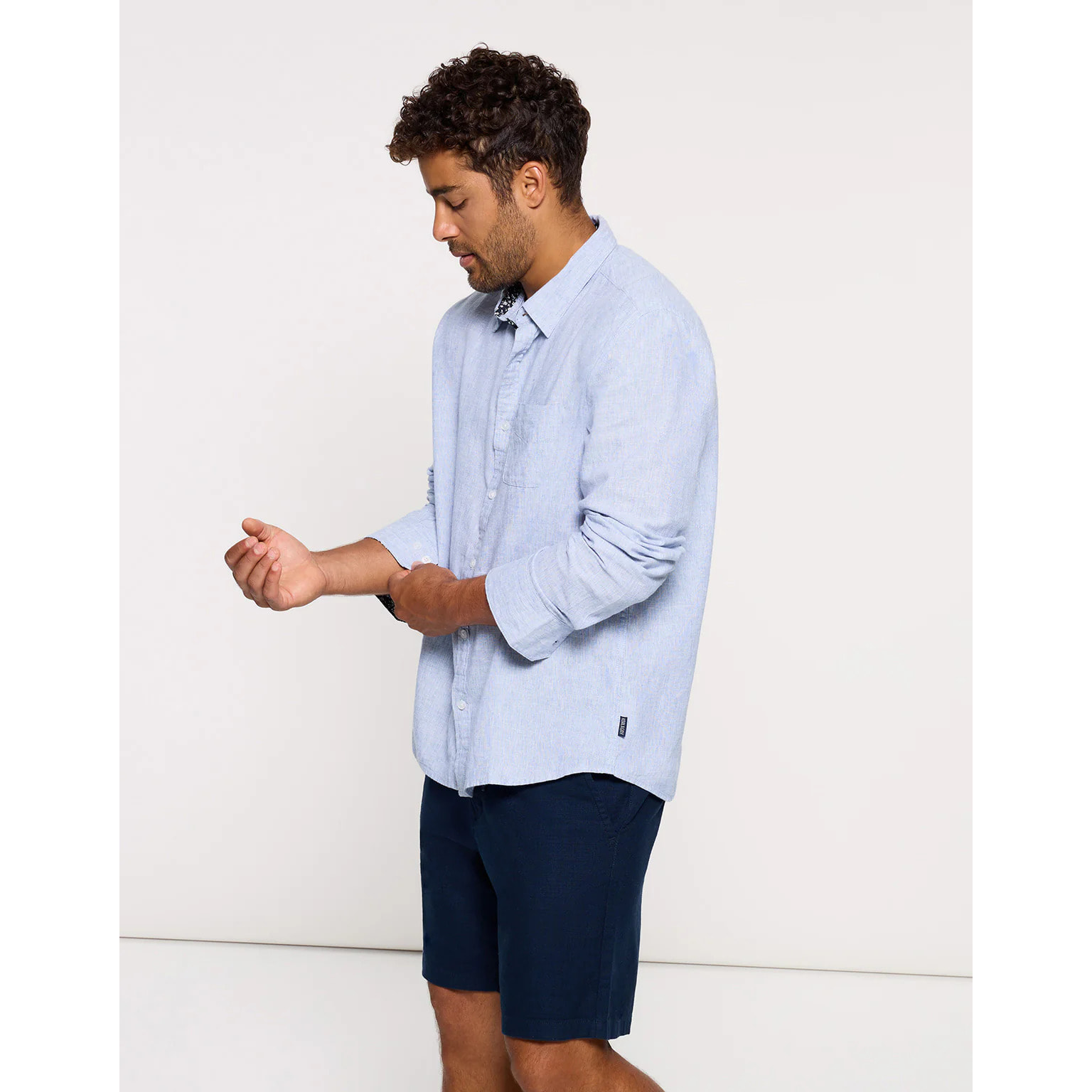 Camisa Manga Larga Azul - Sum