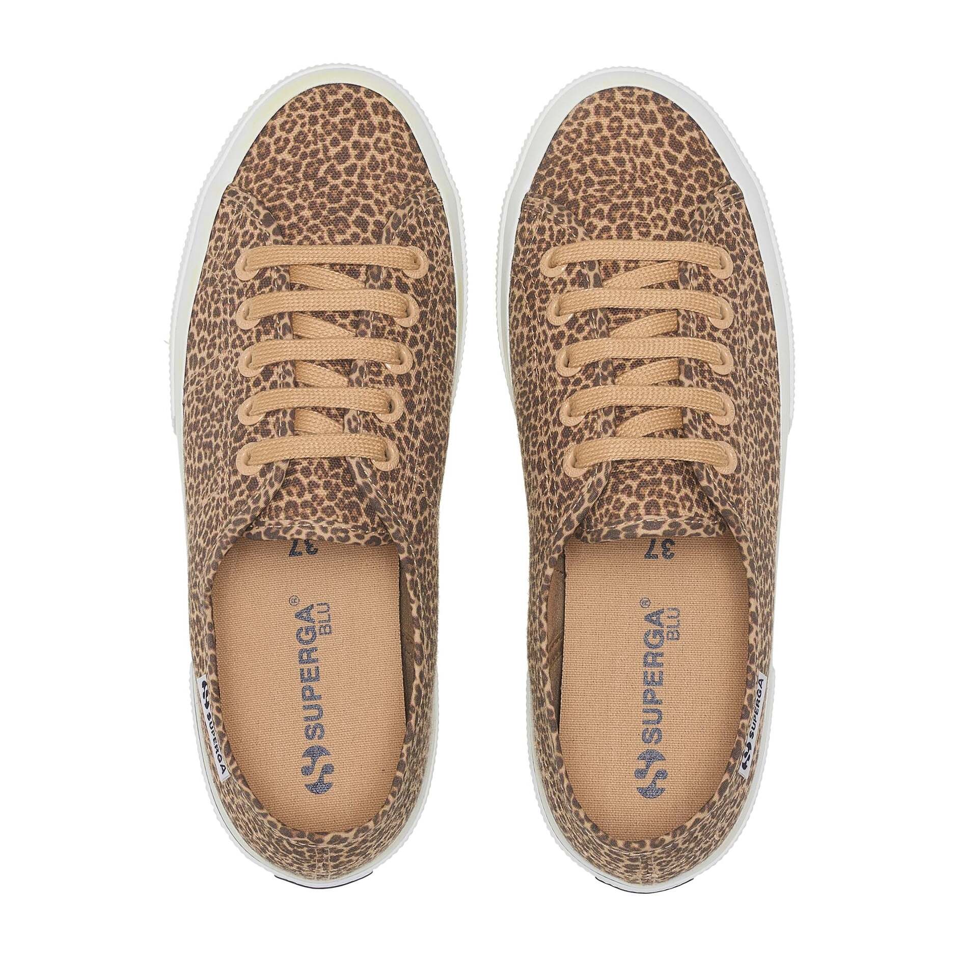 Le Superga Donna Beige 3750 Micro Leopard Print Leggera