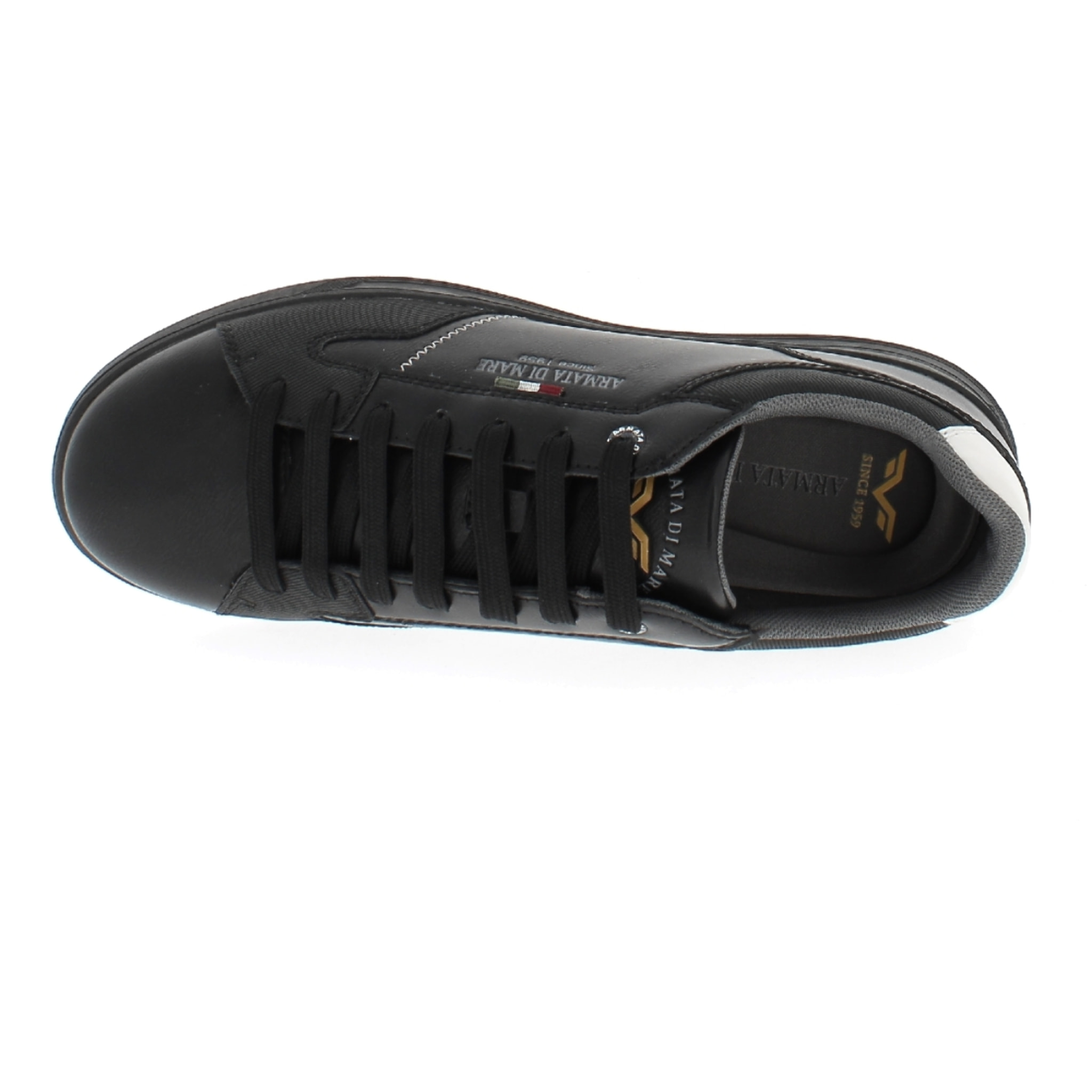 Armata di Mare Scarpe Uomo Sneakers Casual Stringate Basse con Soletta Rimovibile in Memory Foam AMU W24D642 Black