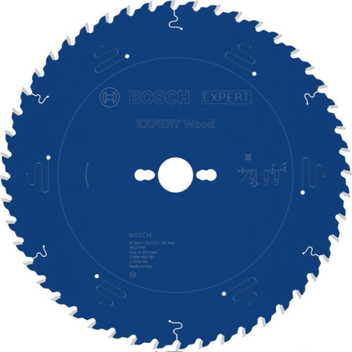 Lame de scie circulaire Bois 300 x 3,2/2,2 x 30 mm T48 - BOSCH - 2608902181