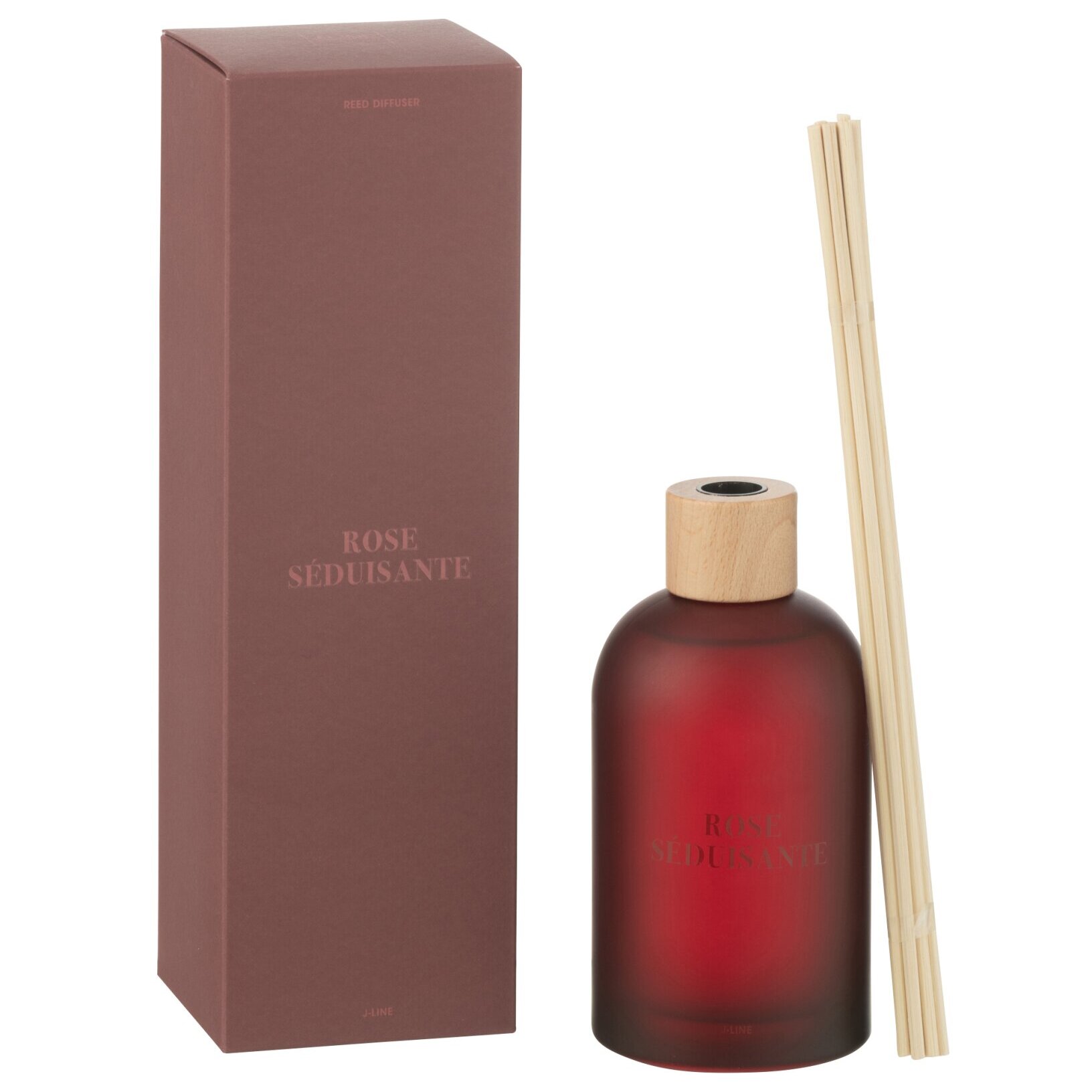 J-Line bâtonnets parfumés Accords Essentiels - Rose Séduisante - rouge - 250 ml