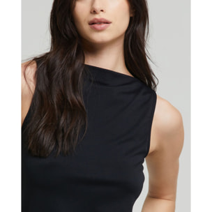 Smanicato scollo barchetta seamless