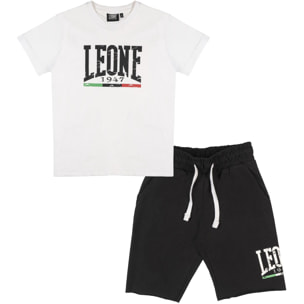Set da bambino con t-shirt e pantaloncini in cotone Leone Original