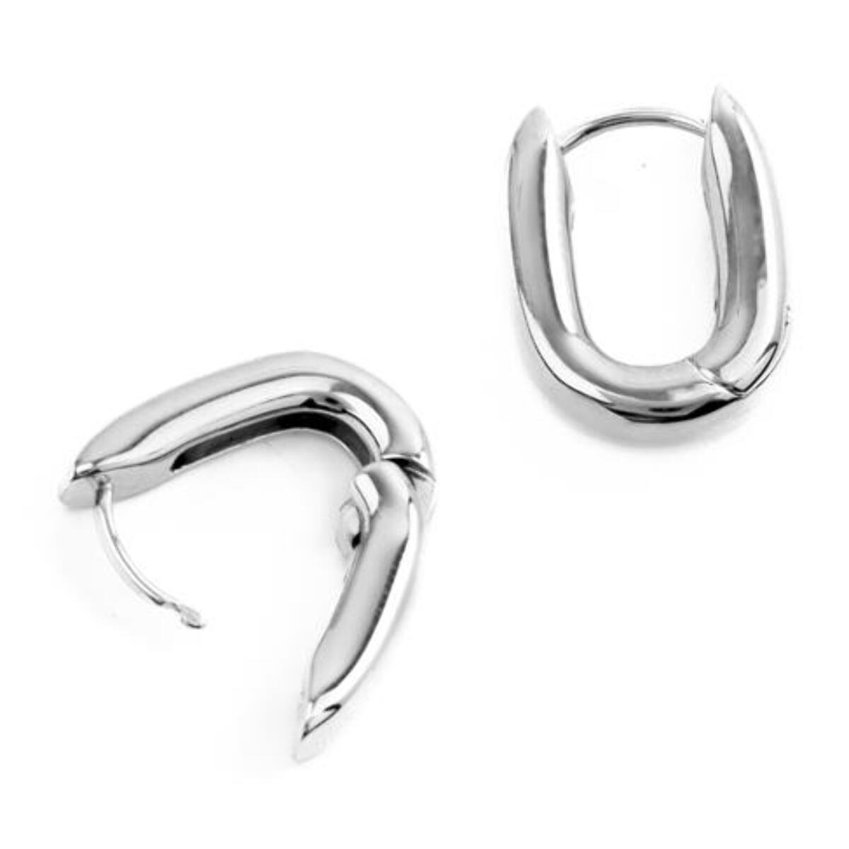 Pendientes Lux by Lux acabadoss en rodio