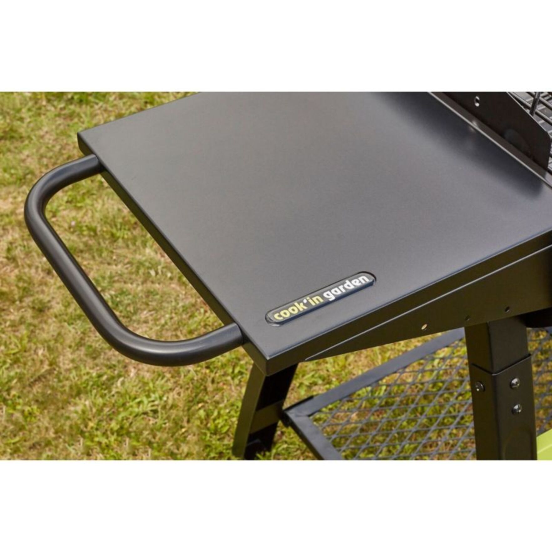 Barbecue charbon COOK'IN GARDEN TONINO 50 noir sur chariot 50 cm