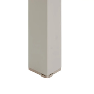 Table de jardin "Évasion" effet bois lin & argile 8 places lates en aluminium