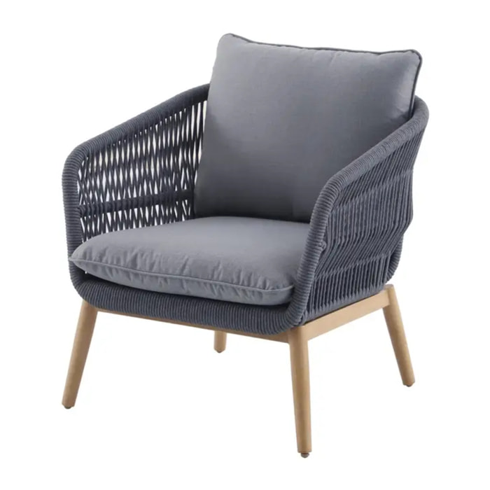 Fauteuil de jardin Orissa gris