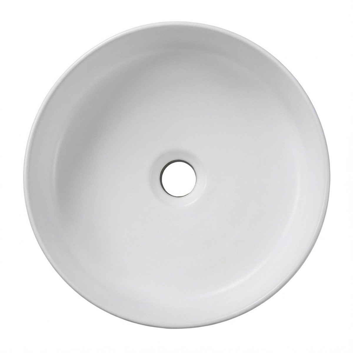 Vasque à poser ronde 36 cm hauteur 12,5 cm sans trop-plein blanc mat PixL (CEPX3636WM)