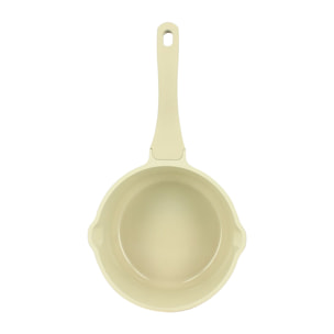 Casserole 20cm en aluminium recyclé crème - tous feux PURE