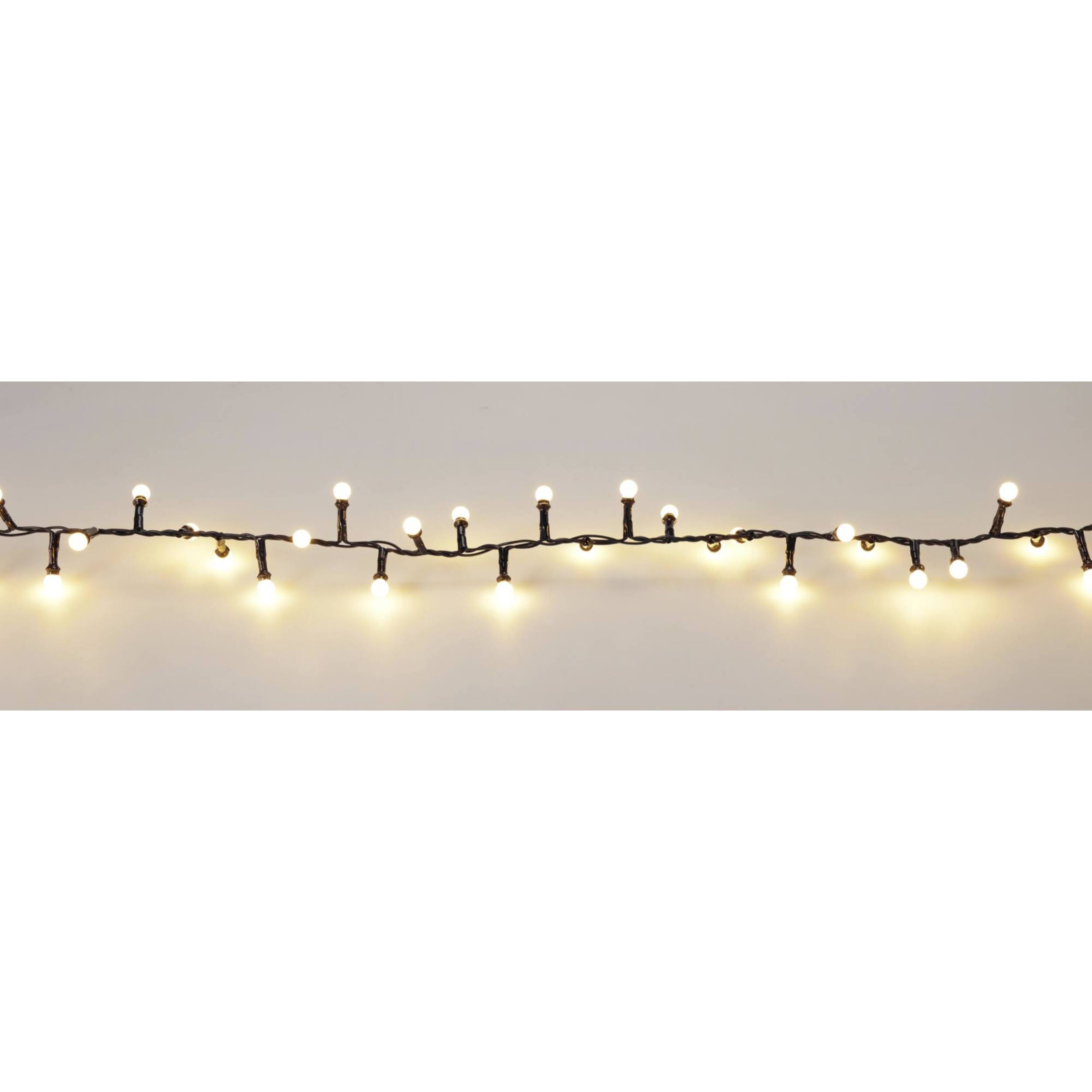 Guirnalda berry snake de luces led blanco cálido con 8 funciones y temporizador