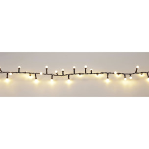 Guirnalda berry snake de luces led blanco cálido con 8 funciones y temporizador