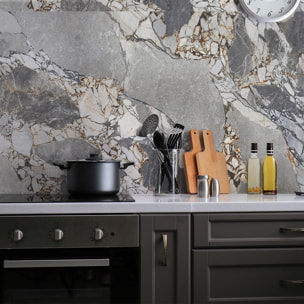 Sticker crédence adhésive - PIERRE NATURELLE - 60x100cm