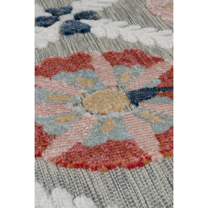 Tapis extérieur FLORA Gris