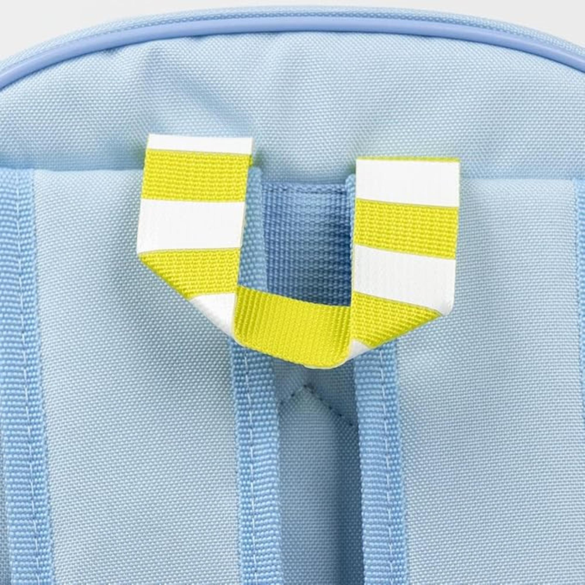 Mochila escolar de bluey - azul - 26x13x35cm - en poliéster - mochila mediana cierre de cremallera y asas regulables