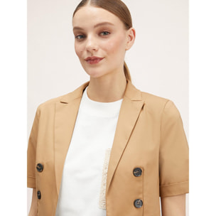 Motivi - Chaqueta spencer de manga corta - Beige