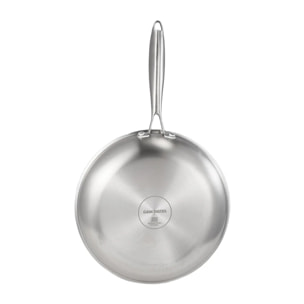 Poêle en inox avec fond triplex