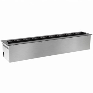 Vapor 3D 125 - Inserto Camino Decorativo ad Acqua Senza Calore 125x17,8x22,7 cm con Effetto Fiamma a LED 3D