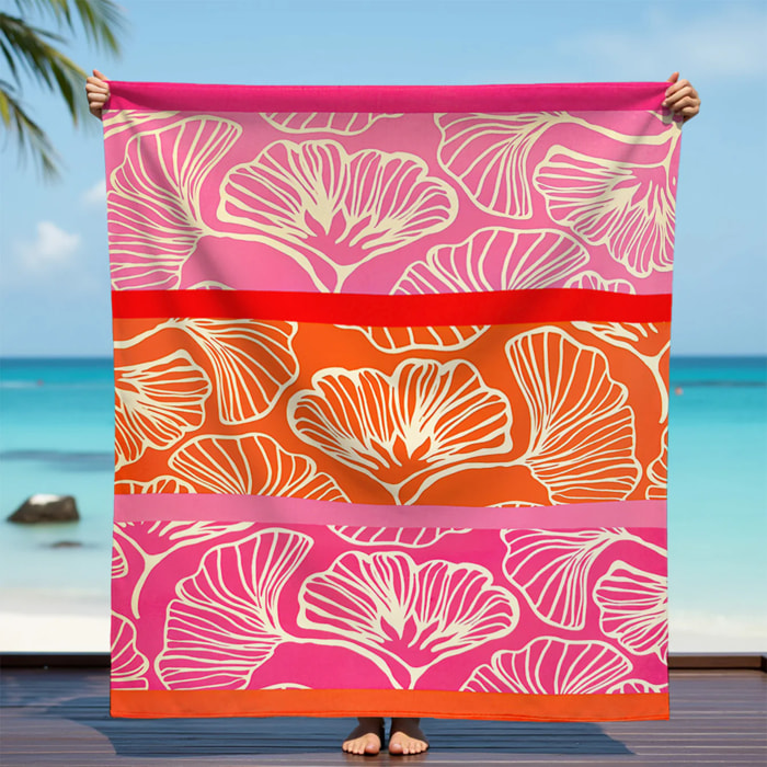 Serviette de plage microfibre - Jinoka - 140x170cm - 220g/m²
