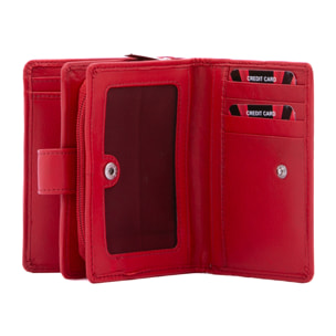 Portafoglio  da donna ecopelle Prodotto Vegano 13x9,5x4 cm