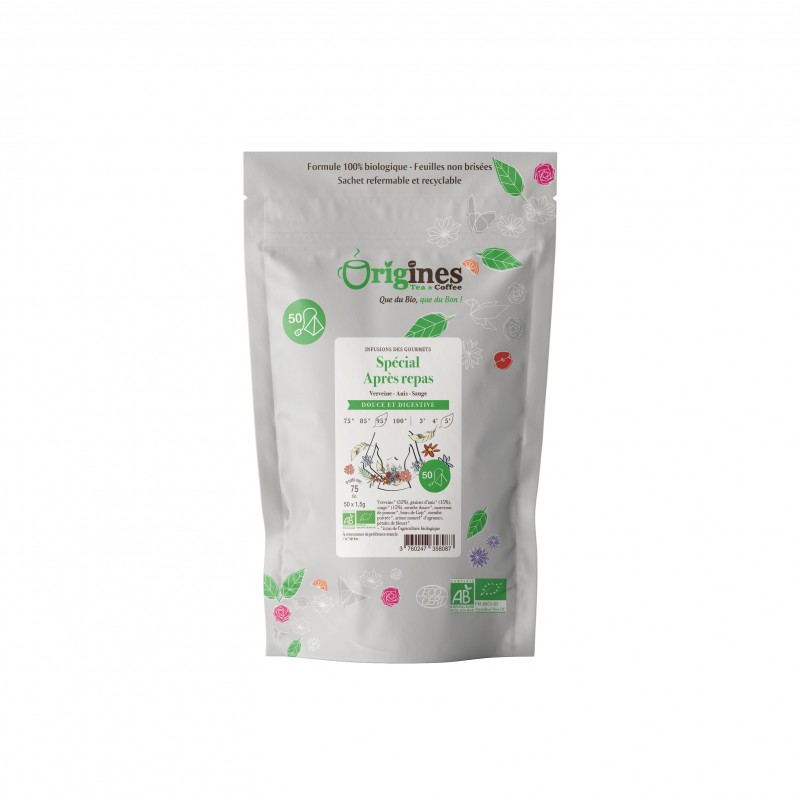 Spécial Après Repas - Infusion Bio - Infusettes 50x1,5g