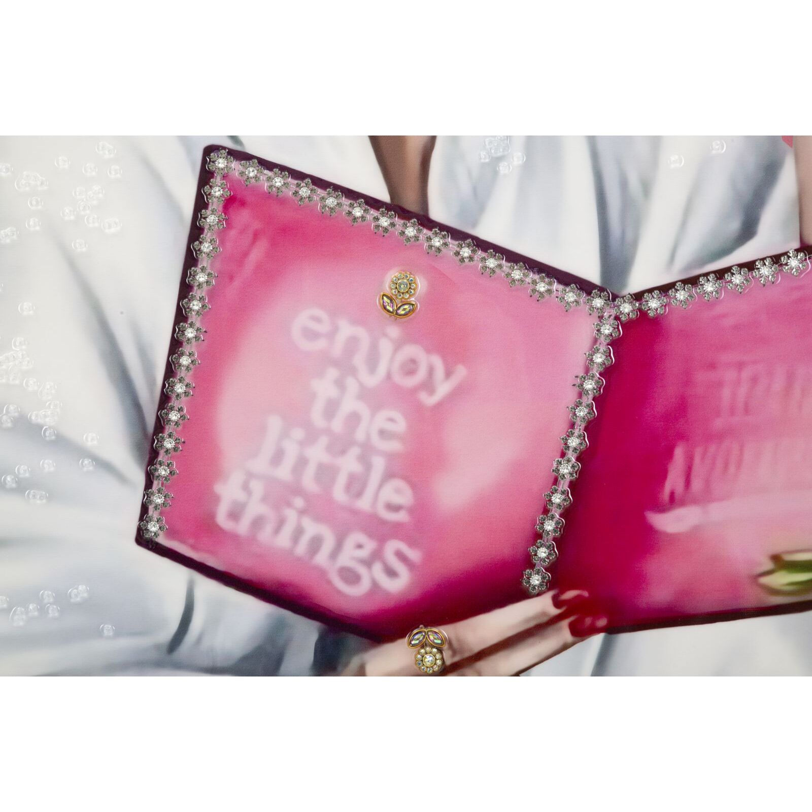 DIPINTO SU TELA LACCATO LUXURY SPA C/CORNICE -A- CM 82X4X82