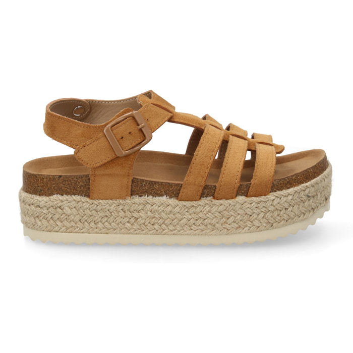 Sandalias con Plataforma de Yute para Mujer, Comodas y Elegantes, Diseño Moderno