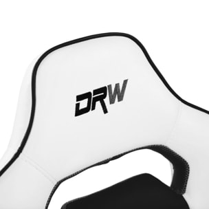 Silla gaming DRW Blanco - Negro DRW