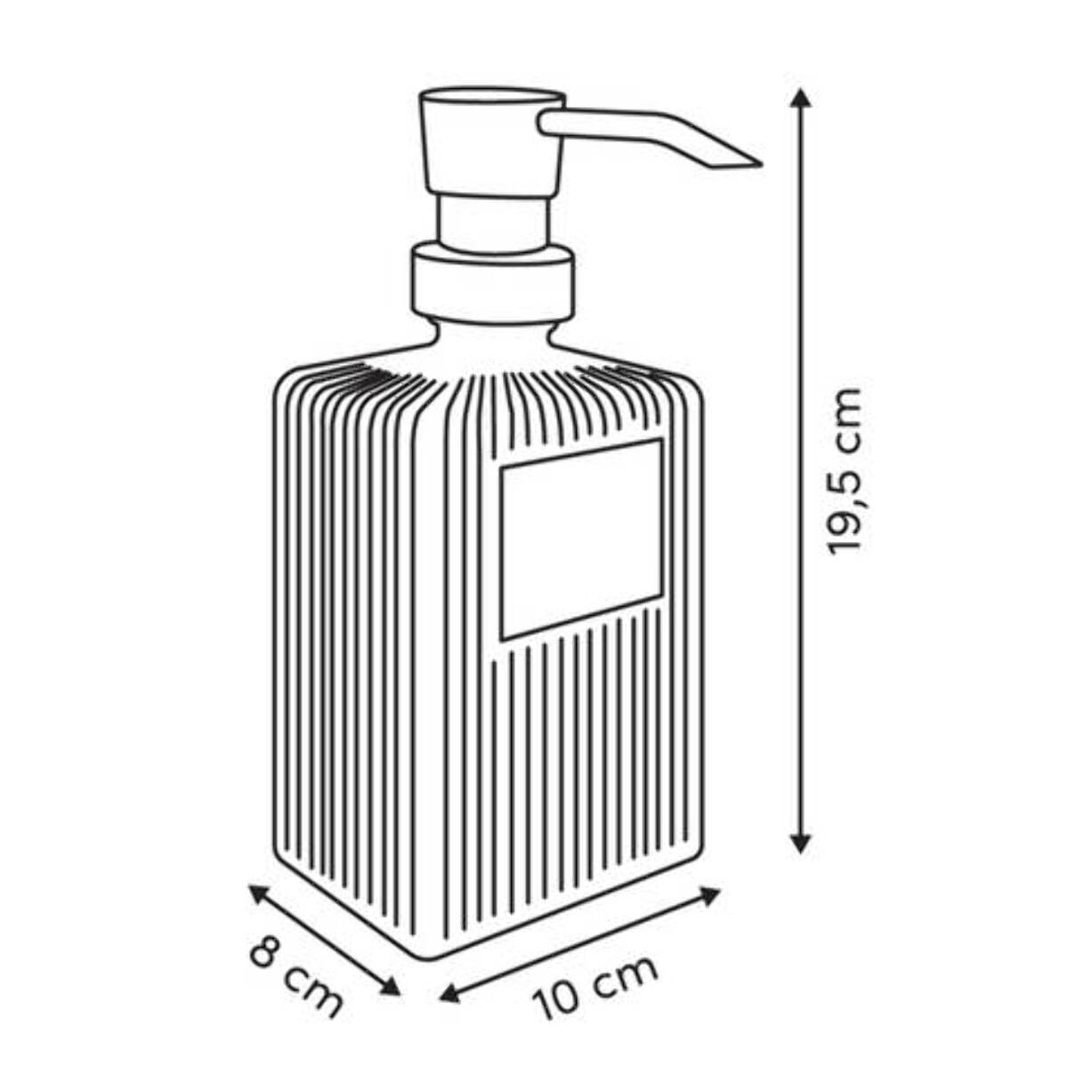 Distributeur de savon 400 ml transparent