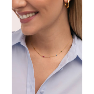 Collar New Orbit Multicolor Baño Oro