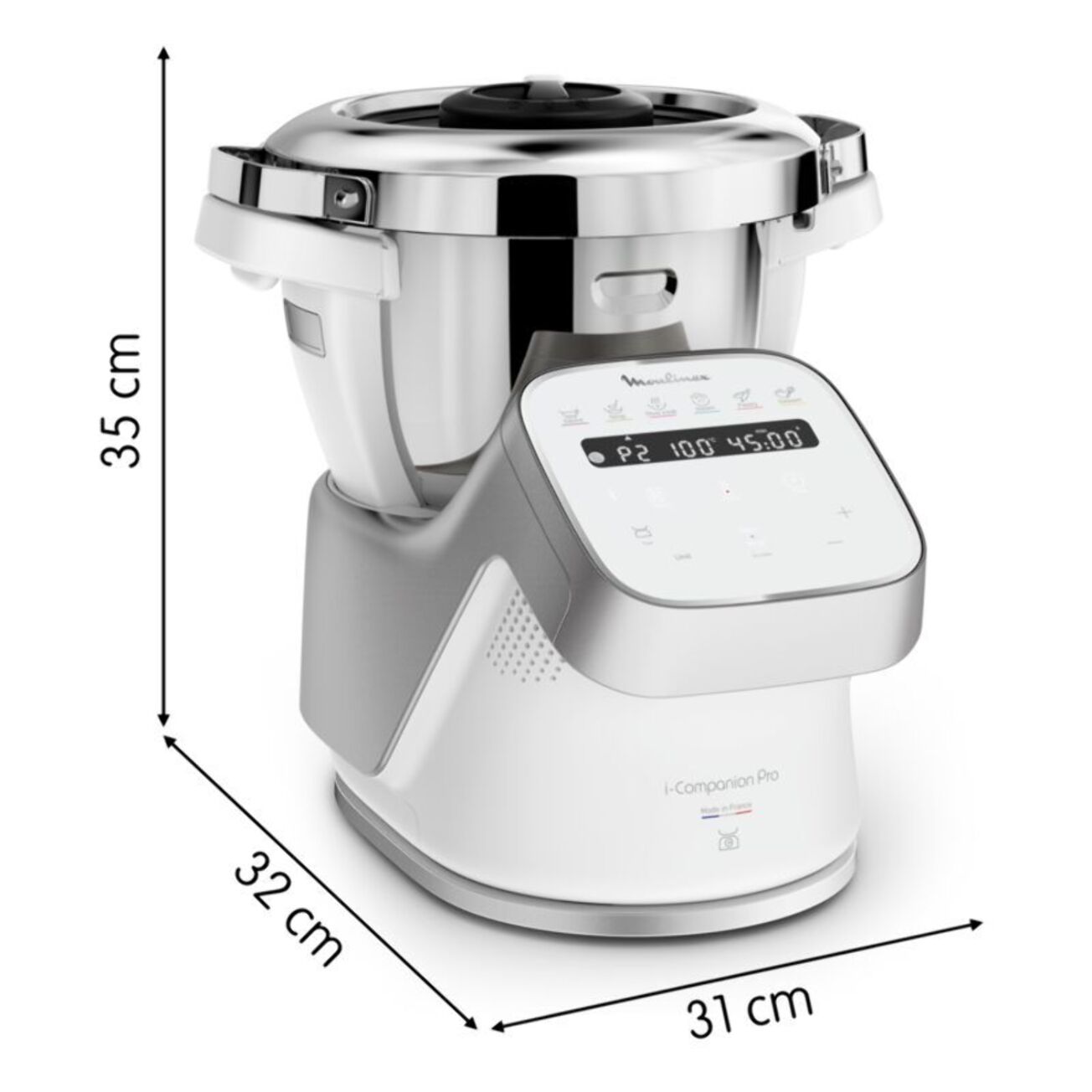 Robot cuiseur MOULINEX I companion pro + cuiseur vapeur YY5287F