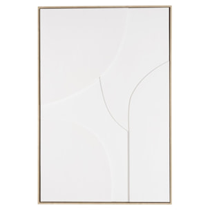HOMER - Décoration murale 83x123cm formes abstraites blanches en relief