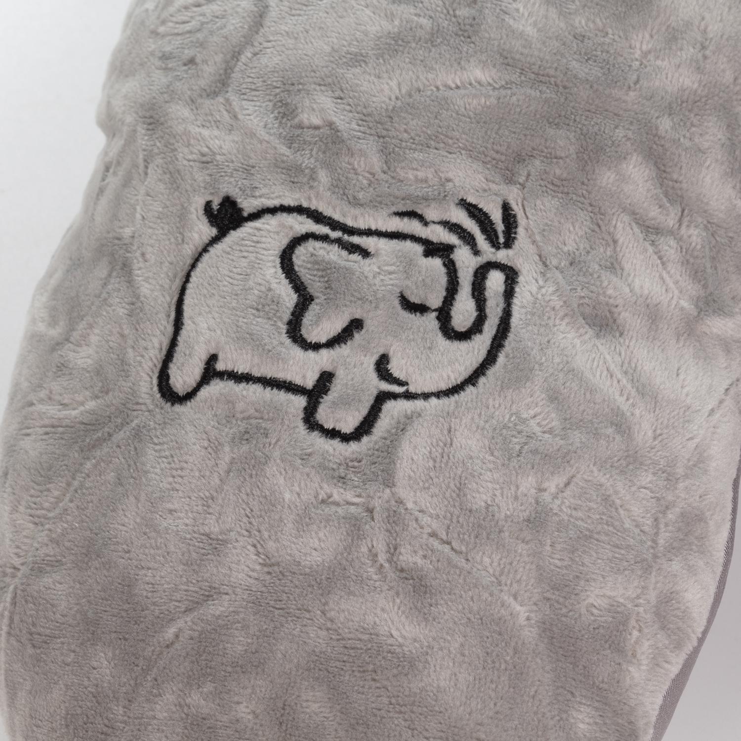 Elefante de peluche convertible en almohada de viaje para cuello, 2 en 1.