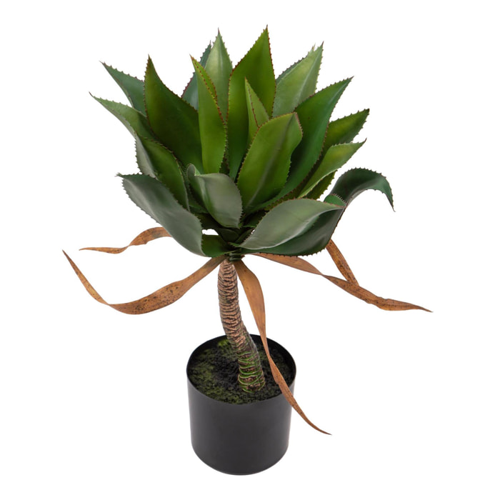 Agave 71 Cm Con Vaso - Pezzi 1 - 40X71X40cm - Colore: Verde - Bianchi Dino - Piante Artificiali